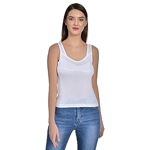 Womens Regular Fit Sleeveless Cotton Camisole Slip
