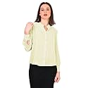 Women39s Regular Fit Solid Pleated Cotton Blend