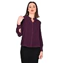 Women39s Regular Fit Solid Pleated Cotton Blend