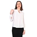 Women39s Regular Fit Solid Pleated Cotton Blend