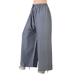 Womens Relaxed Fit Rayon Palazzo