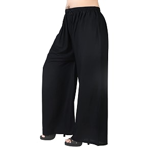 Womens Relaxed Fit Rayon Palazzo