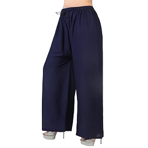 Womens Relaxed Fit Rayon Palazzo