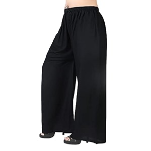 Womens Relaxed Fit Rayon Palazzo