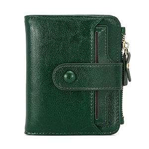 Womens RFID Mini Soft Leather Bifold Wallet