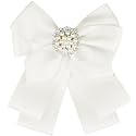 Women School Uniform Faux Ribbon Bowknot Pin Collar Necktie Bow