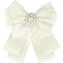 Women School Uniform Faux Ribbon Bowknot Pin Collar Necktie Bow