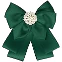 Women School Uniform Faux Ribbon Bowknot Pin Collar Necktie Bow
