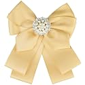 Women School Uniform Faux Ribbon Bowknot Pin Collar Necktie Bow
