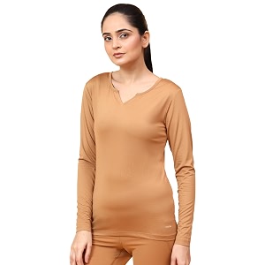 Womens Round Neck Full Sleeves T-Shirt -
