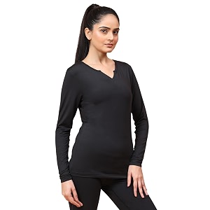 Womens Round Neck Full Sleeves T-Shirt -