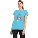 Women39s Round Neck Half-Sleeve Printed Cotton Regular