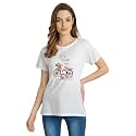 Women39s Round Neck Half-Sleeve Printed Cotton Regular