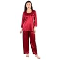Women39s Satin Full Sleeve Night Suit Set