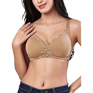 Womens Seamless Padded Bra Full Coverage