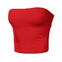 Women's Shapewear Tube Tops Strapless Ruched Built-in Shelf Bra