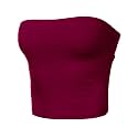 Women's Shapewear Tube Tops Strapless Ruched Built-in Shelf Bra