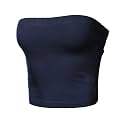 Women's Shapewear Tube Tops Strapless Ruched Built-in Shelf Bra