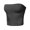 Women's Shapewear Tube Tops Strapless Ruched Built-in Shelf Bra