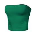 Women's Shapewear Tube Tops Strapless Ruched Built-in Shelf Bra