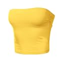 Women's Shapewear Tube Tops Strapless Ruched Built-in Shelf Bra