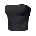 Women's Shapewear Tube Tops Strapless Ruched Built-in Shelf Bra