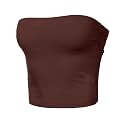 Women's Shapewear Tube Tops Strapless Ruched Built-in Shelf Bra