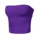 Women's Shapewear Tube Tops Strapless Ruched Built-in Shelf Bra