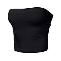 Women's Shapewear Tube Tops Strapless Ruched Built-in Shelf Bra