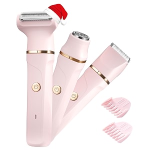 women39s shaver 3-in-1 intimate shaver for women facial hair remover for women women39s shaver electric for legs arms armpits and bikini area rechargeable ipx7 waterproof trimmer women pink