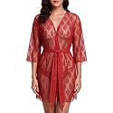 Women39s Sheer Lace Babydoll Lingerie Set Floral