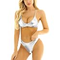 Women39s Shiny Faux Leather Sexy Solid Strappy