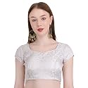 Women39s Short Sleeve Brocade Chanderi Readymade Stitched
