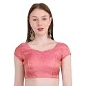 Women39s Short Sleeve Brocade Chanderi Readymade Stitched