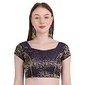 Women39s Short Sleeve Brocade Chanderi Readymade Stitched