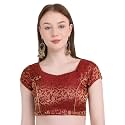 Women39s Short Sleeve Brocade Chanderi Readymade Stitched