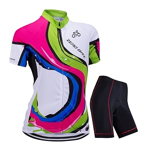 Womens Short Sleeve Cycling Jersey Jacket Cycling