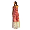 Women39s Sleeveless Ajrak Print Kurti Pure Cotton