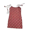 Women39s Sleeveless Ajrak Print Kurti Pure Cotton