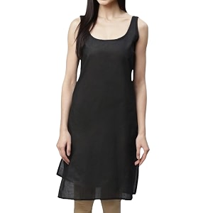 Womens Sleeveless Cotton Inner Slip Dress Round