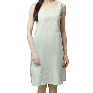 Womens Sleeveless Cotton Inner Slip Dress Round
