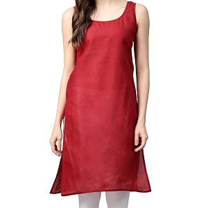Womens Sleeveless Cotton Inner Slip Dress Round