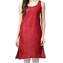 Women39s Sleeveless Cotton Inner Slip Dress Round