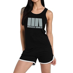women39s sleeveless cotton workout outfits high waist running shorts gym yoga sports printed tank top amp shorts sets l251