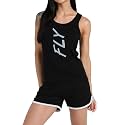 Women's Sleeveless Cotton Workout Outfits High Waist Running Shorts, Gym, Yoga Sports Printed Tank Top &amp; Shorts Sets L251