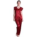 Women39s Soft amp Smooth Satin Solid Nightwear