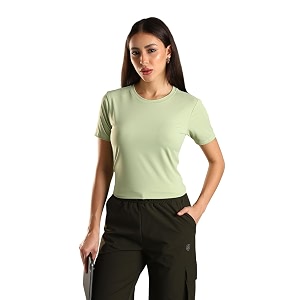 Womens Soft Stretchy Nylon Sports Top