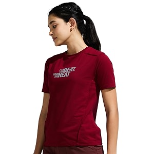 Womens Soft Feel Round Neck Basic Moisture