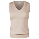 Women's Solid Basic V-Neck Sleeveless Soft Stretch Pullover Sweater Vest Top