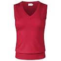 Women's Solid Basic V-Neck Sleeveless Soft Stretch Pullover Sweater Vest Top
